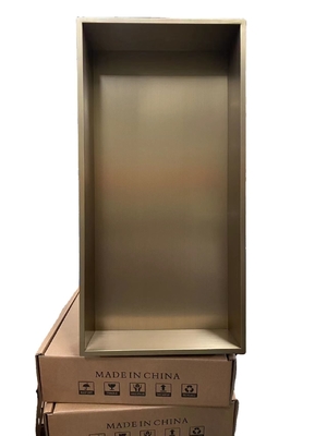 Brushed Surface Finish Modern Decorating Ideas for High Antique Wall Niches Above Toilet