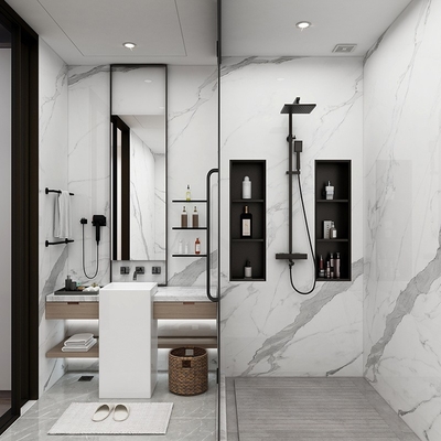 Australia Hotel Bathroom Niche Modern Design Style for Toilet Brush and Shower Storage