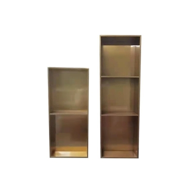 Black Modern Design Style Recessed Bathtub Wall Niche Shower Insert with Chrome Trim