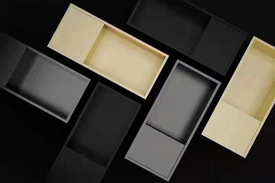 Waterproof Shower Niche Tray with LED Light Double Shelf Modern Design 12x20 Black