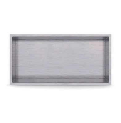 Electroplated Stainless Steel Shower Niche with Waterproof LED Strip Lights Materials