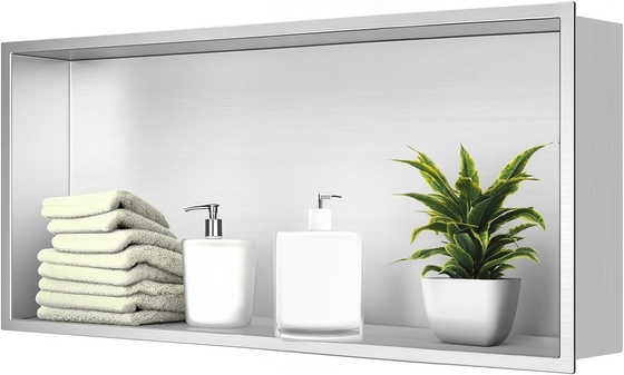 Stainless Steel Shower Niche 12&quot;x24&quot; and Double Shelf Wall Niche for Modern Hotel Design