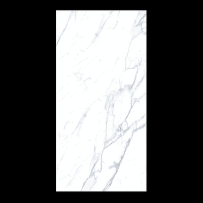 Pure White Calacatta Marble Porcelain 24 x 48 Floor Tile Grade AAA Grays Color Family