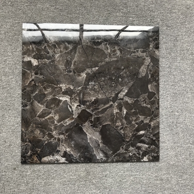 60 x 60cm Porcelanato Black and White Checkered Stone Marble Floor Tiles in Matte Finish