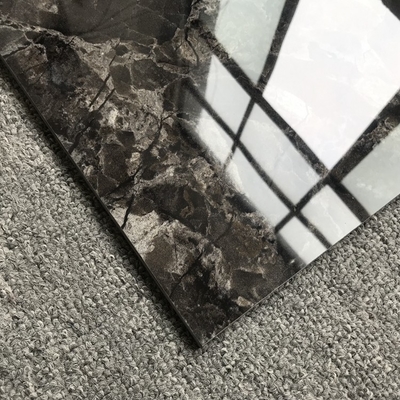 60 x 60cm Porcelanato Black and White Checkered Stone Marble Floor Tiles in Matte Finish