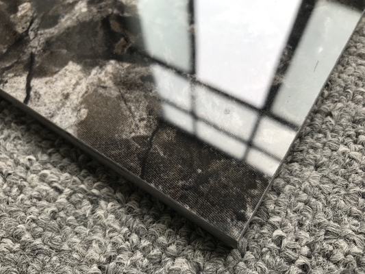 60 x 60cm Porcelanato Black and White Checkered Stone Marble Floor Tiles in Matte Finish