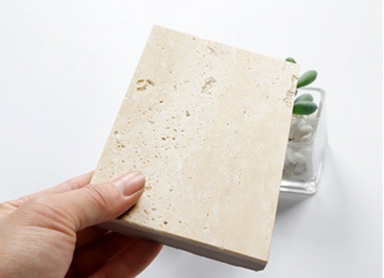 60x60 Cream Porcelain Tiles Grade AAA Polished Travertine Tile for Indoor Applications
