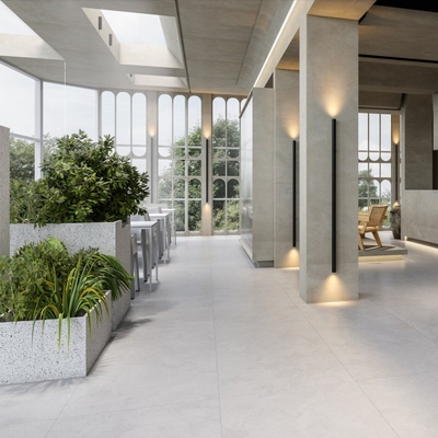 Beige Paver Tile 24*24 Travertine Porcelanato for Durable Interior and Exterior Spaces