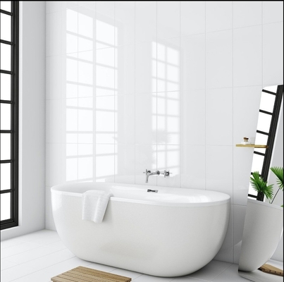 Poished Finish 30x60 Glazed Ceramic Bathroom White Tile Design Interior Tile 300x600
