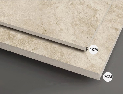Modern Style Porcelain Pool Border Tile with Travertine Look and 60x60 Floor Tiles
