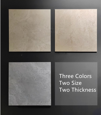Modern Style Porcelain Pool Border Tile with Travertine Look and 60x60 Floor Tiles